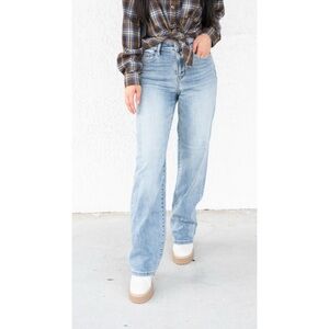 Judy Blue‎ Straight Light Wash Jeans Size 13/31